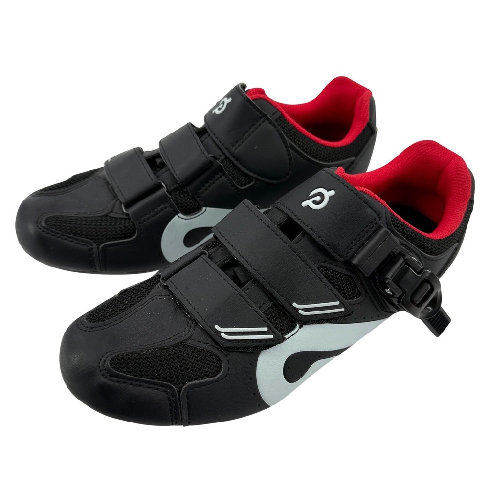 Peloton Cycling Shoes Black‎ White EU39 US Women 8/Men 6 Cleats Included Indoor